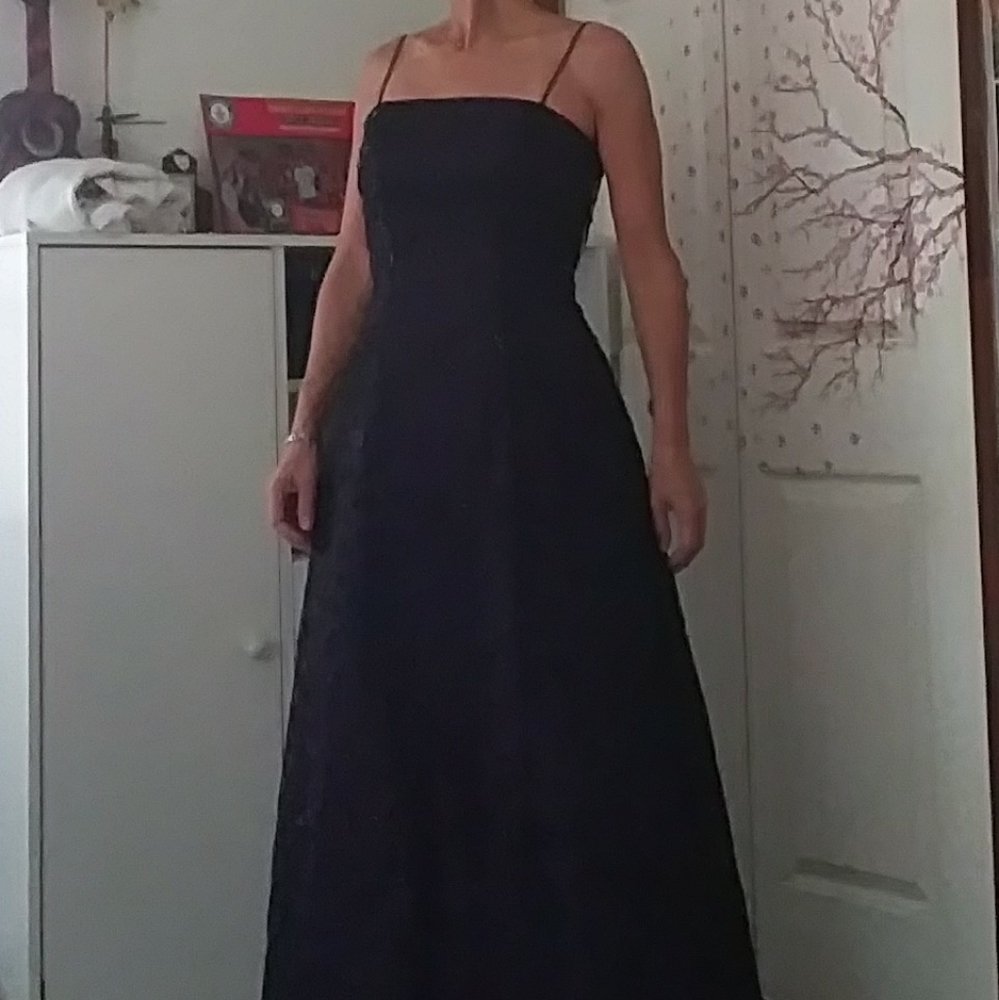 Morgan & Co embroidered maxi dress